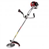 На фото Мотокоса Intertool STORM 1.85 кВт, 52 см3, катушка, фреза 40 зубъев, двухплечевой ремень (WT-2230)