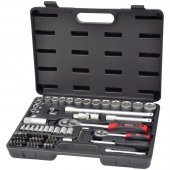 На фото Набор насадок торцевых и биты Ultra ¼" ½" 72шт CrV Taiwan (6003112)