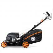 Газонокосилка бензиновая Intertool 4.9 HP, 3.6 кВт, ширина среза 508 мм самоходная (LM-6050) На фото Газонокосилка бензиновая Intertool 4.9 HP, 3.6 кВт, ширина среза 508 мм самоходная (LM-6050)