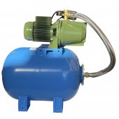 На фото Насосная станция SAER TR-5 - 50л (Насос M-80 0,75кВт)