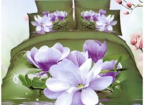 На фото Постельное белье Leleka-Textile Полисатин 145х210 Зеленое Полуторные