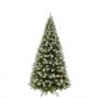 На фото Сосна TriumphTree Pittsburgh 215 см зеленая с эффектом покрытия инеем и шишками (1028917)