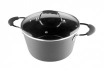 На фото Кастрюля Vinzer с крышкой 24 см / 4.6 л Eco Style Induction line (89479)