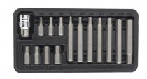 Набор бит HEX Ultra ½" 15шт S2 (пласт кейс) (4013212) На фото Набор бит HEX Ultra ½" 15шт S2 (пласт кейс) (4013212)