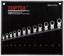 На фото Набор ключей комбинированных с трещоткой и шарниром Toptul 8-19 мм 12 шт (GPAQ1204)