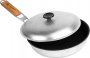 Сковорода походная с антипригарным покритием с ручкой Силумин (БлС26) На фото Сковорода походная с антипригарным покритием с ручкой Силумин (БлС26)