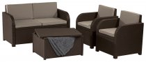 На фото Комплект садовой мебели Allibert Modena set (8711245142005)