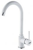 Кухонный смеситель Franke POLA фрагранит белый (115.0298.091) На фото Кухонный смеситель Franke POLA фрагранит белый (115.0298.091)