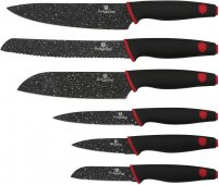 На фото Набор ножей Berlinger Haus Stone Touch Line Black 6 предметов (BH-2114)