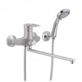 Смеситель для ванны Haiba HANSBERG 006 матовый (HB0193) На фото Смеситель для ванны Haiba HANSBERG 006 матовый (HB0193)