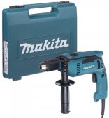На фото Дрель ударная Makita HP1641К 680 Вт (33673)