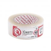 На фото Скотч прозрачный Intertool 48мм*200м*52мкм (KT-0904)