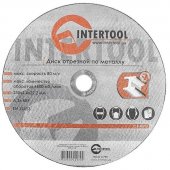 Круг отрезной Intertool по металлу 230*2.4*22.2мм (CT-4017) На фото Круг отрезной Intertool по металлу 230*2.4*22.2мм (CT-4017)
