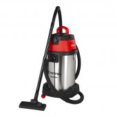 На фото Пылесос строительный Intertool 1.4 кВт 2 Stage, 30 л, >20кПа, розетка, HEPA фильтр, STORM (WT-1430)