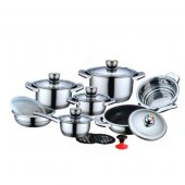 Набор посуды из нержавеющей стали Zurrichberg 16 предметов (ZBP-7069) На фото Набор посуды из нержавеющей стали Zurrichberg 16 предметов (ZBP-7069)