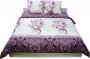 На фото Комплект постельного белья Руно Маркиза 200х220 см 4шт Двуспальный Фиолетовый (655.114БК_4528 Маркіз
