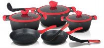 Набор посуды Berlinger Haus Red Stone Line 11 предметов (BH-1379) На фото Набор посуды Berlinger Haus Red Stone Line 11 предметов (BH-1379)
