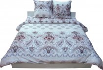 На фото Комплект постельного белья Руно 143х215 см 4шт Полуторный Серый (1.137К_3602Grey)