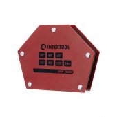 На фото Сварочный магнит Intertool трапеция 30° 45° 60° 75° 90° 135° 34 кг 145×110×25 мм (MW-0003)