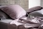 На фото Постельное белье Owl Gray Rose 200х220 евро (SK00-0199/0251)