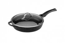 Сковорода с крышкой Vinzer 28 см Premium Granite Induction line (89455) На фото Сковорода с крышкой Vinzer 28 см Premium Granite Induction line (89455)