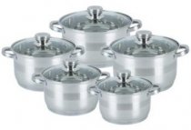 На фото Набор кастрюль KingHoff 10 предметов (4485 KH)