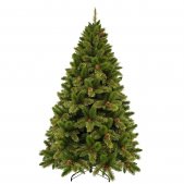 На фото Ель TriumphTree 185 см Dewberry с шишками и ягодами ежевики (1016028)