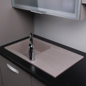 На фото Кухонная мойка Fancy Marble (Буль-Буль) TENNESSEE 770x430x230 песочная (106087001)