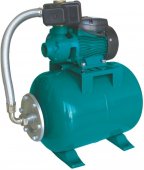 На фото Станция Aquatica/Leo 0.37кВт Hmax 40м Qmax 40л/мин 24л вихревой насос (775132/24)