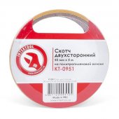 На фото Скотч двухсторонний Intertool 50мм*5 м на полипропиленовой основе (KT-0951)