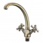 На фото Смеситель для кухни MIXXUS PREMIUM RETRO BRONZE-273 (MI1653)