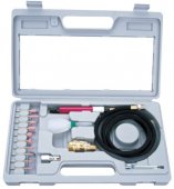 На фото Зачистная машинка Airkraft микро пневматическая с комплектом шлифовальных камней (AT-010K)