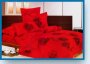 На фото Постельное белье Leleka-Textile Сатин 200х220 Красное Евро