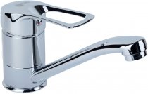 На фото Смеситель для кухни Tau SM D40 гусак прямой 150 мм на шпильке (SM-2B144C)