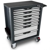 На фото Тележка Toptul с инструментом Pro-Plus 7 секций 261 ед серая GE-26109 (GV-26109)