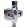 На фото Регулятор давления Intertool с цифрововым манометром для пистолетов покрасочных 1/4" (PT-1424)