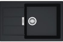 На фото Кухонная мойка Franke Sirius Tectonite SID 611-78 XL Черная (114.0497.952)