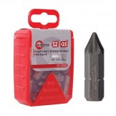 Комплект отверточных бит Intertool PZ1 1/4"*25мм 25шт (VT-5945) На фото Комплект отверточных бит Intertool PZ1 1/4"*25мм 25шт (VT-5945)