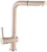 Смеситель для кухни Laveo LUNA с выдвижной лейкой бежевый (BLZ_469D) На фото Смеситель для кухни Laveo LUNA с выдвижной лейкой бежевый (BLZ_469D)