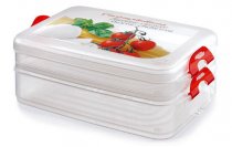 Контейнер Snips для продуктов 2-х ярусный 2 л (8001136020827) На фото Контейнер Snips для продуктов 2-х ярусный 2 л (8001136020827)