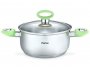 Кастрюля Fissman Janet 24x13.5 см/6.1 л со стеклянной крышкой (SS-5442.24) На фото Кастрюля Fissman Janet 24x13.5 см/6.1 л со стеклянной крышкой (SS-5442.24)