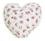 На фото Подушка декоративная Прованс Сердце Red Rose 28х28 см Красный цветок с мережкой (.003705)