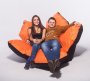 На фото Кресло-мешок Цветок Poparada Orange large (FL)