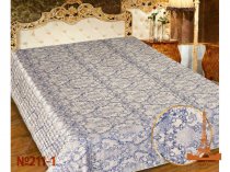 На фото Покрывало Love you Жаккард 211-1 200х220 см Синее