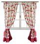 На фото Штора Прованс Маки 170х140 см 2шт Красная (6130)