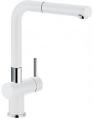 Кухонный смеситель Franke Active Plus Doc с выносным шлангом фрагранит белый (115.0373.888) На фото Кухонный смеситель Franke Active Plus Doc с выносным шлангом фрагранит белый (115.0373.888)