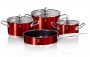 На фото Набор посуды Berlinger Haus Metallic Red Passion Collection 7 предметов (BH-1318)