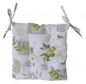 На фото Подушка для стула Прованс Оливка Living 40x40 см Оливковая (.001036)