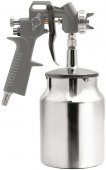 На фото Краскопульт пневматический Vorel 1.5 мм 280-450 л/мин 3.5-5 Бар 1000 мл (81617)