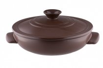 На фото Кастрюля Granchio для тушения Terra Green Fiamma сollection 28 см / 3.0 л (88533)